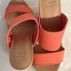 A New Day Pink Wedge Sandals